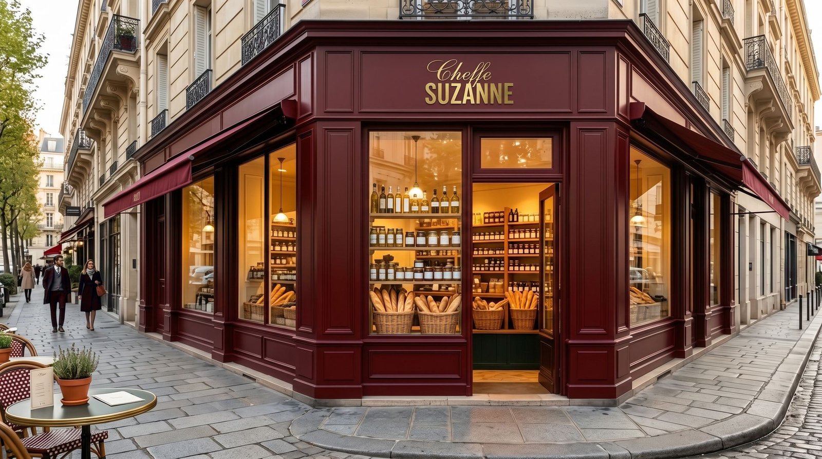 Façade de l'épicerie fine Cheffe Suzanne à Oran